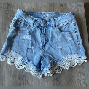 Denim shorts size 0